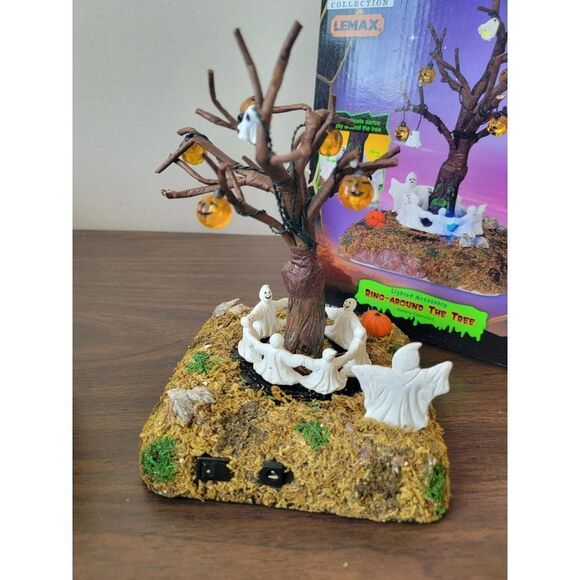 Lemax 2004 ring around the tree AS IS spooky town Halloween Village accessory de - Picture 4 of 6